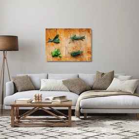 Obraz na szkle - Zioła (70x50 cm)