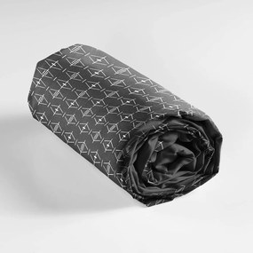 Ciemnoszare bawełniane prześcieradło z gumką 140x190 cm Aristide – douceur d'intérieur