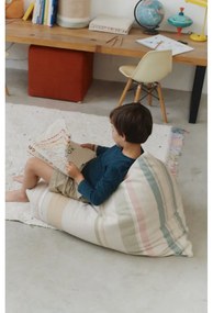 Kremowy dziecięcy worek do siedzenia Cleo Multi Stripe – Lorena Canals