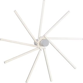 Lampa sufitowa Mikado z regulowanymi światłami z metalu i lakierowanego na biało aluminium ze zintegrowaną diodą LED 5 MAX 85 BL276-PL9-BC