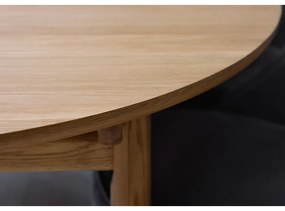 Okrągły rozkładany stół w dekorze dębu ø 120 cm Carno – Unique Furniture