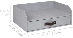 Kartonowy organizer na dokumenty z szufladką Walter – Bigso Box of Sweden