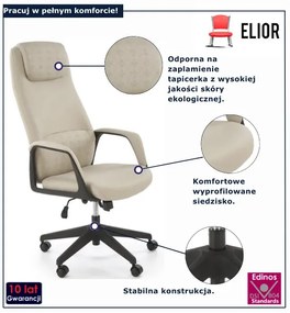 Fotel beżowy obrotowy K2-L38