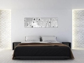 Obraz - Trawa z ogonkiem króliczka Boho (170x50 cm)