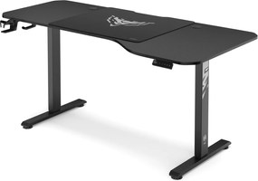 Biurko gamingowe elektryczne Diablo X-Tensio 160 cm, kolor czarny carbon