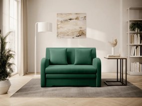 Rozkładana 2-osobowa sofa ARIO NUBE, ciemnozielona