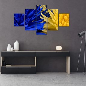 Obraz - szczegóły kwiatów (125x70 cm)