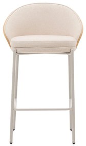 Beżowo-jasnonaturalny hoker (wysokość siedziska 65 cm) Eamy – Kave Home