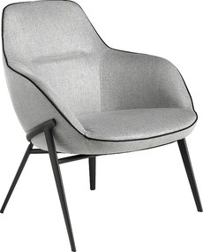 Fotel z tkaniny w kolorze szarym 5065 ANGEL CERDA