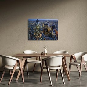 Obraz na szkle - Wieczorna panorama Londynu (70x50 cm)