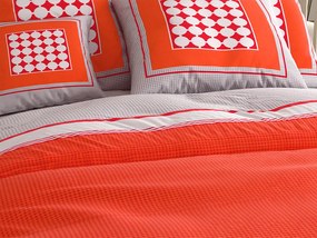 PrzytulneMieszkanie.pl PrzytulneMieszkanie.pl Pościel z bawełny renforcé TABITA czerwone Rozmiar pościeli: 2 szt 80 x 80 cm | 200 x 200 cm