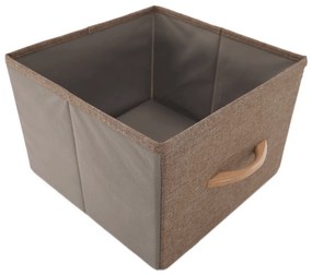 Komoda z szufladami z tkaniny HAZEL TYP 3, brązowy, XL