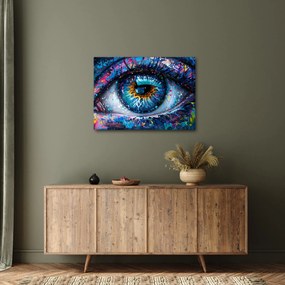 Obraz - Malowanie oczu (70x50 cm)