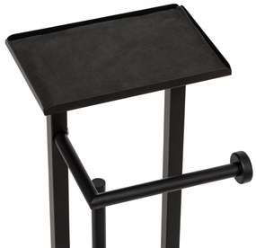 Stojak na papier toaletowy GAMME GLASS + rezerwa, szczotka WC i półeczka, 28,1 x 18 x 61,5 cm