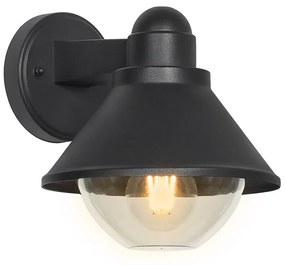 Czarna nowoczesna lampa elewacyjna - D175 Imebra