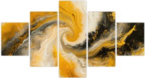Obraz - Abstrakcja spiralna (125x70 cm)