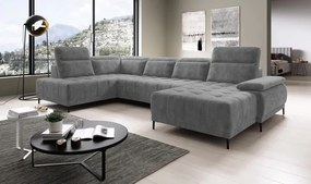 Narożnik FOCUS XL z elektryczną regulacją siedziska Lewostronny w tkaninie Promocyjnej SALVADOR 14 WERSAL