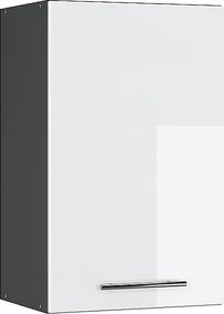 Szafka ścienna biały wysoki połysk 45x34.1x72 fame-line