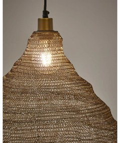 Lampa wisząca w kolorze złota z metalowym kloszem ø 48,5 cm Sarraco – Kave Home