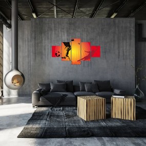 Obraz - Piłka nożna (125x70 cm)
