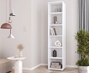 Biały wysoki regał nowoczesny 60 cm E1-D36