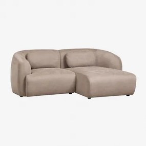 Sofa Modułowy Z Prawym Szezlongiem, 2-częściowy, Z Tkaniny Chenilla Coquette Szenila Brąz Pszeniczny - Sklum
