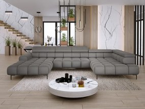 Narożnik PLAZA XL Prawostronny z elektryczną regulacją siedziska Tkanina APHRODITE 22 WERSAL