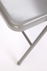 Krzesło metalowe K565 szare składane HALMAR