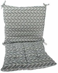 Siedzisko na krzesło i oparcie pleców, szary, 40 x 40 cm