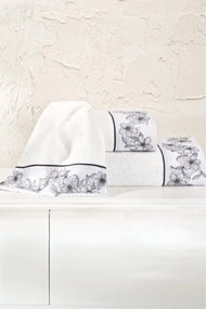 Podarunkowy zestaw ręczników MARTHA, 3 szt Biały Zestaw (ręcznik 30x50cm, ręcznik 50x100cm, ręcznik 75x150cm)