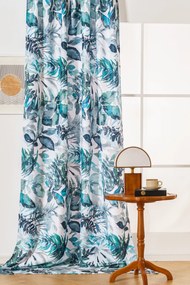 Designerska zasłona CORTINA 140x270 cm, wzorzysta Zawieszanie: Taśma z wiązaniami