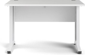 Biurko proste Prima biały 120 białe nogi