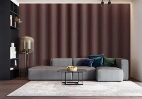 Akustyczne panele lamelowe 2 szt. pudrowy róż P2-L73