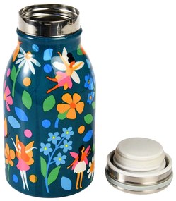 Niebieska butelka dla dzieci ze stali nierdzewnej 250 ml Fairies in the Garden – Rex London