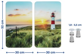 Szklane płyty ochronne na kuchenkę LIGHTHOUSE, 2 sztuki