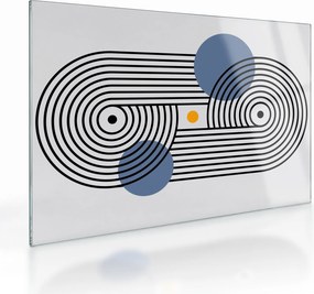 Obraz na szkle - Minimalistyczna abstrakcja N⁰3 (70x50 cm)