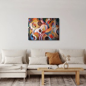 Obraz na szkle - Muzyczny abstrakt (70x50 cm)