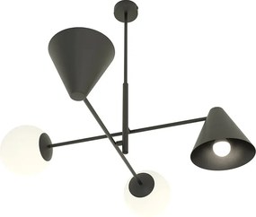Czarna lampa sufitowa w stylu loftowym - D140 B5-E63