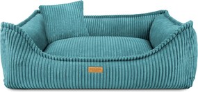 Turkusowe legowisko dla psa i kota Milano - pianka ortopedyczna