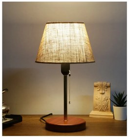 Lampa stołowa z tekstylnym kloszem (wysokość 14 cm) Mardin – Opviq lights