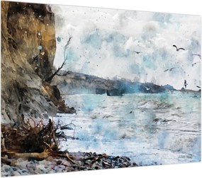 Obraz na szkle - Rafa, akwarela (70x50 cm)