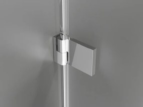 Mexen Lunar-B drzwi prysznicowe uchylne lewe 80 cm, transparent, chrom - 832-080-000-01-00-L