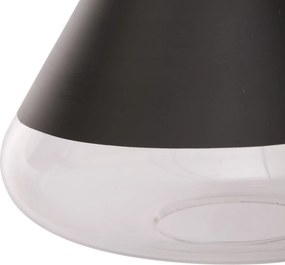Lampa wisząca, czarna, Ø 25 cm