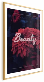 Plakat Beauty 29,7x42 cm z ramą złotą z marginesem ARTGEIST B