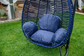 Ciemnoniebieskie wiszące krzesło NARS bez stojaka