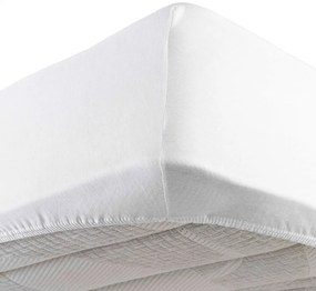 Białe dżerzejowe prześcieradło z gumką 90x190 cm Jersy – douceur d'intérieur