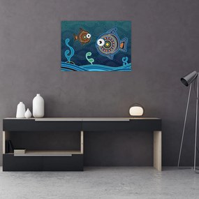 Obraz - Malowane ryby (70x50 cm)