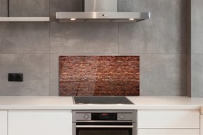 Szkło Ozdobne do Kuchni Kamienno-Ceglany Mur Vintage