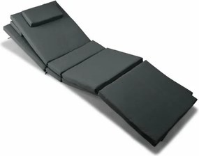 Zestaw 2x poduszek na leżaki Garth - antracyt