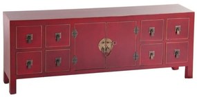 Czerwona niska komoda 130x50,5 cm Oriente – Ixia